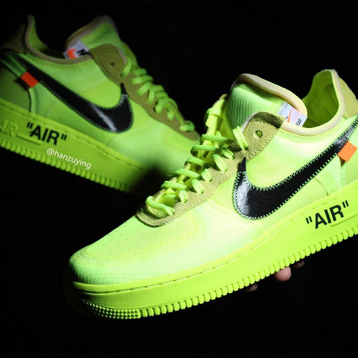 1140x1140 Off-White Nike Air Force 1 Volt Photos | SneakerNews.com
