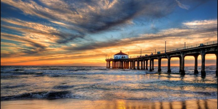 1600x1200 Santa Monica Beach Wallpaper