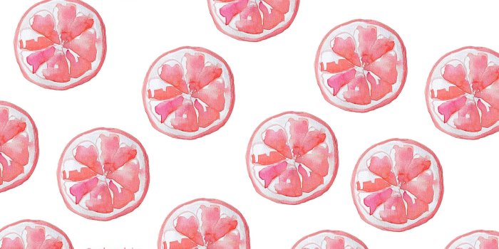 1920x1080 Grapefruit Watercolor Desktop & iPhone Background — Sarah Gross Design