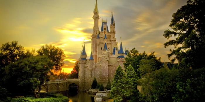 3840x2160 Sunset Over Cinderella Castle ❤ 4K HD Desktop Wallpaper for 4K