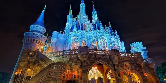 1920x1080 Disney Castle Night HD Backgrounds - Desktop Wallpapers