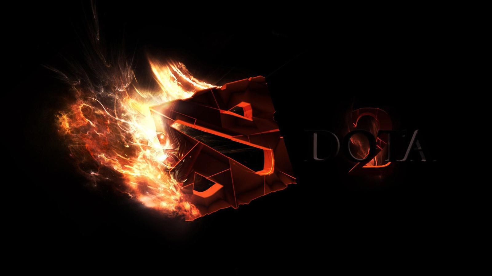 1920x1080 Dota 2 3D Fire Logo Wallpaper | Wallpaper in 2019 | Dota 2 logo