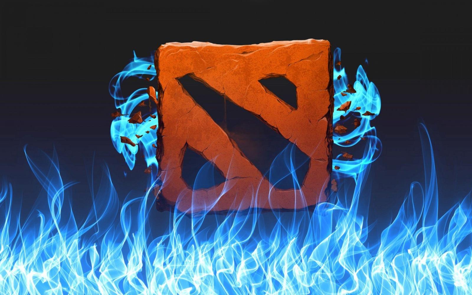 1920x1200 Dota 2 Ice Fire Logo Wallpaper - High Resolution Dota 2 Logo