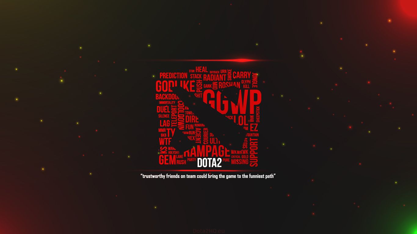 1366x768 DOTA 2 Simple Logo Wallpaper - DOTA 2 Wallpapers