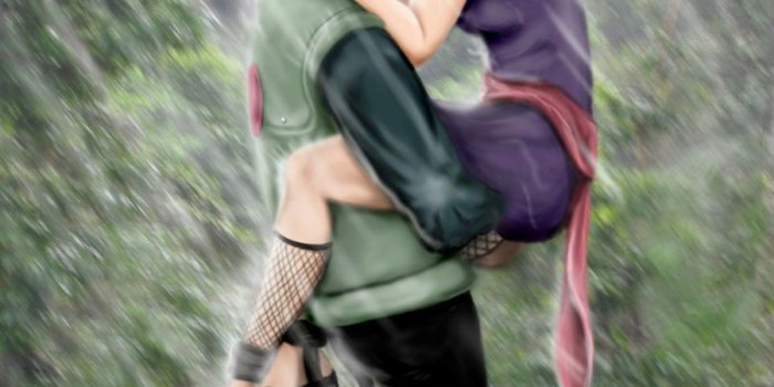 900x1048 Free download Anime Couple Kissing Wallpaper in Rain [900x1048] for