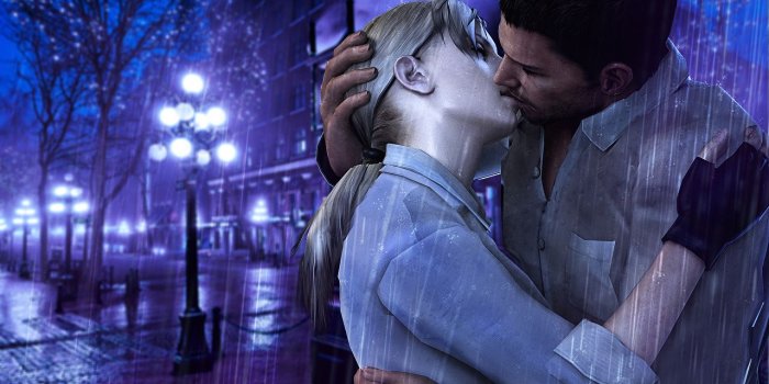 1280x720 Desktop Wallpapers Resident Evil Men lovers kisses Two young woman