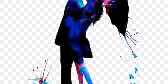 840x937 Kisspng Kiss Love Couple Romance Ex H5 Creative - Umbrella In Rain