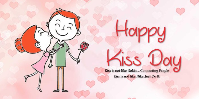 1920x1080 Kiss day msg wallpaper