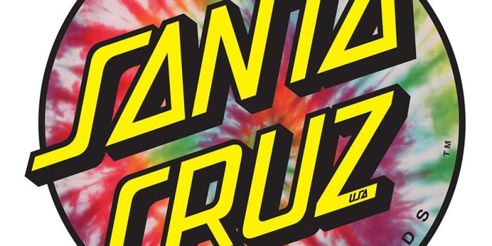 900x900 Santa Cruz Tie Dye Dot Sticker in 2019 | ~ s o c i a l | Santa cruz