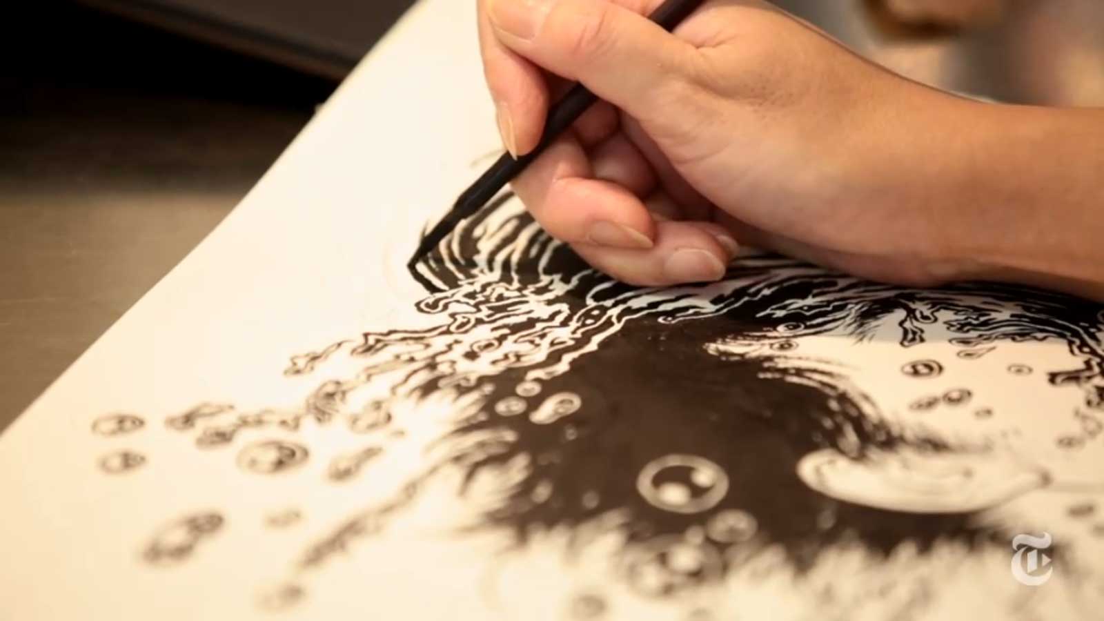 1600x900 Haruki Murakami and Patti Smith for NY Times (+more) - Yuko Shimizu