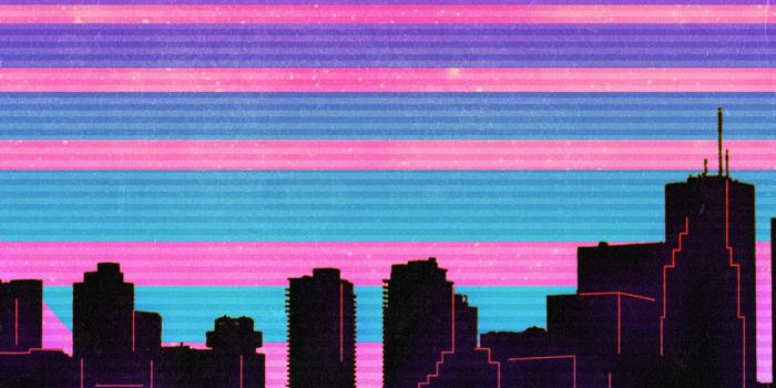 1242x2688 Retro Wave Lamborghini Neon City Wallpaper
