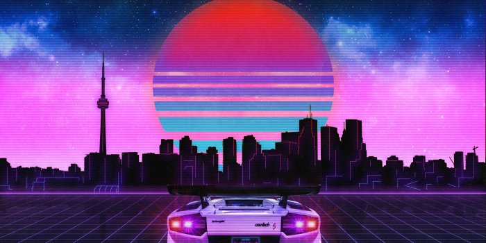 2880x1800 2880x1800 Retro Wave Lamborghini Neon City 5k Macbook Pro Retina HD