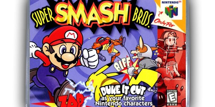 1024x768 Details about Super Smash Bros. N64 Nintendo 64 Game Case Box Cover Brand  New Pro Quality!!!