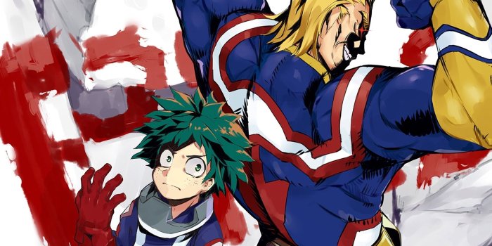1920x1080 All Might And Midoriya My Hero Acade Wallpaper - Midoriya And All
