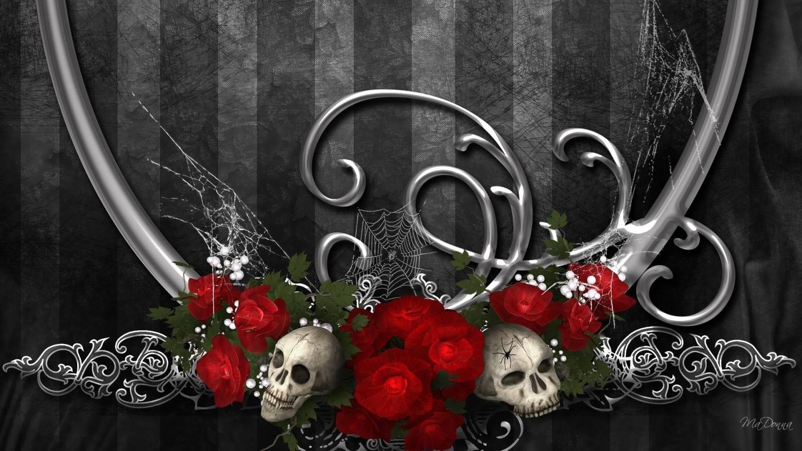 1920x1080 67+ Gothic Roses Wallpapers on WallpaperPlay