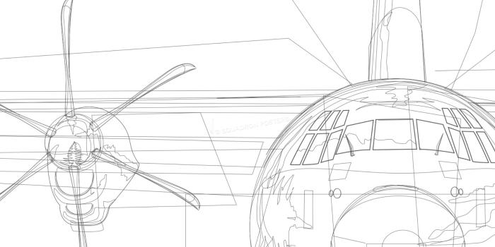 2048x1536 MCAS Miramar KC-130J VMGR-352 Jet Black Lithograph