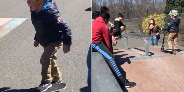 1024x768 Teens Teach Boy With Autism How to Skateboard on His Birthday