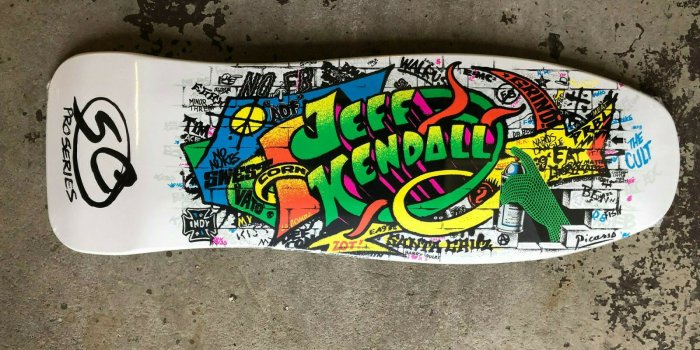 1600x1200 Santa Cruz Jeff Kendall Graffiti Old School Reissue Skateboard Deck