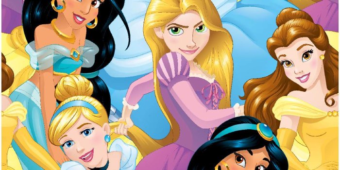 1200x1360 Disney Princesses Cotton Fabric -Multi Princess Packed