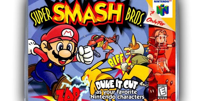 1024x768 Details about Super Smash Bros. N64 Nintendo 64 Game Case Box Cover Brand  New Pro Quality!!!