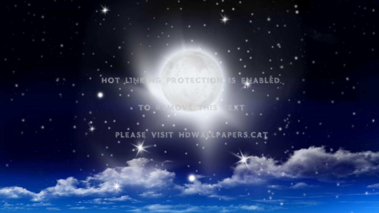 1920x1080 full moon might stars magic night hd sky