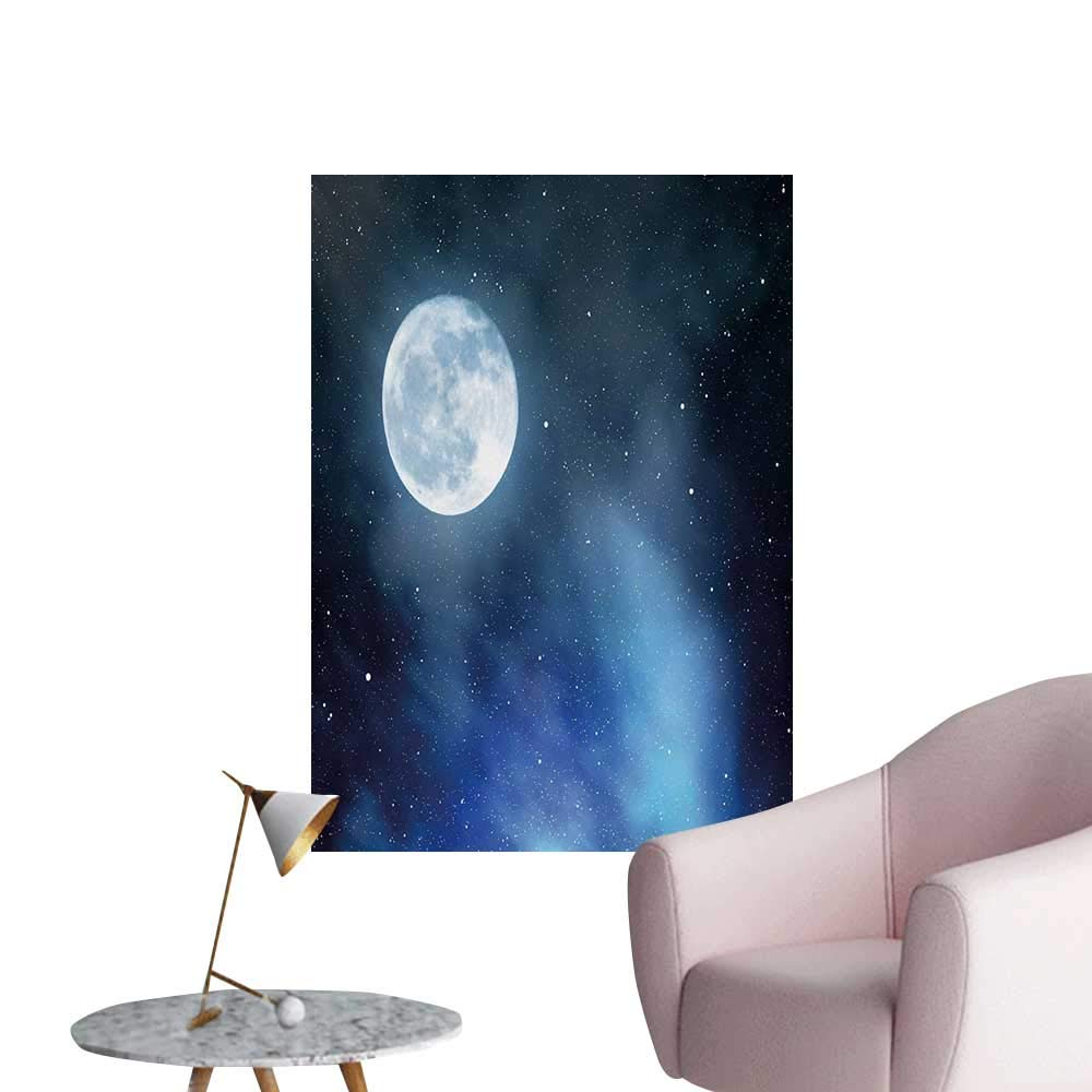 1000x1000 Amazon.com: Anzhutwelve Moon Photographic Wallpaper Night Sky with
