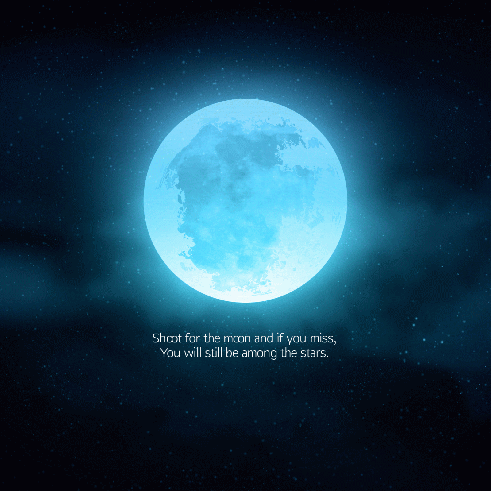2560x2560 Wallpaper Moon, Stars, Popular quotes, Inspirational quotes, HD