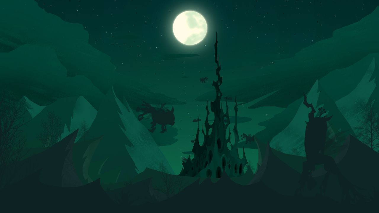 1280x720 1802478 - artist:probaldr, changeling, changeling hive, changeling