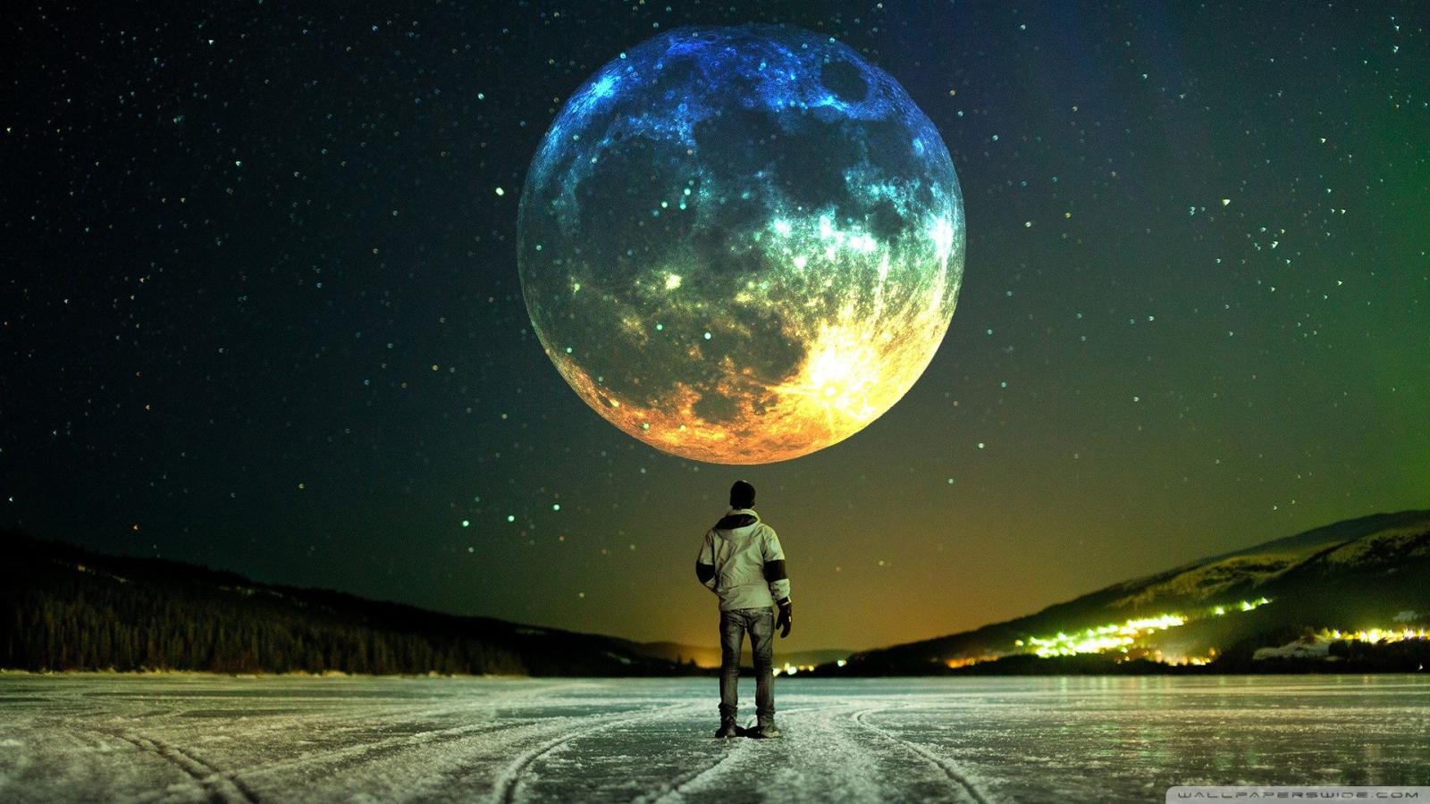 1920x1080 Beautiful full moon wallpapers Gallery