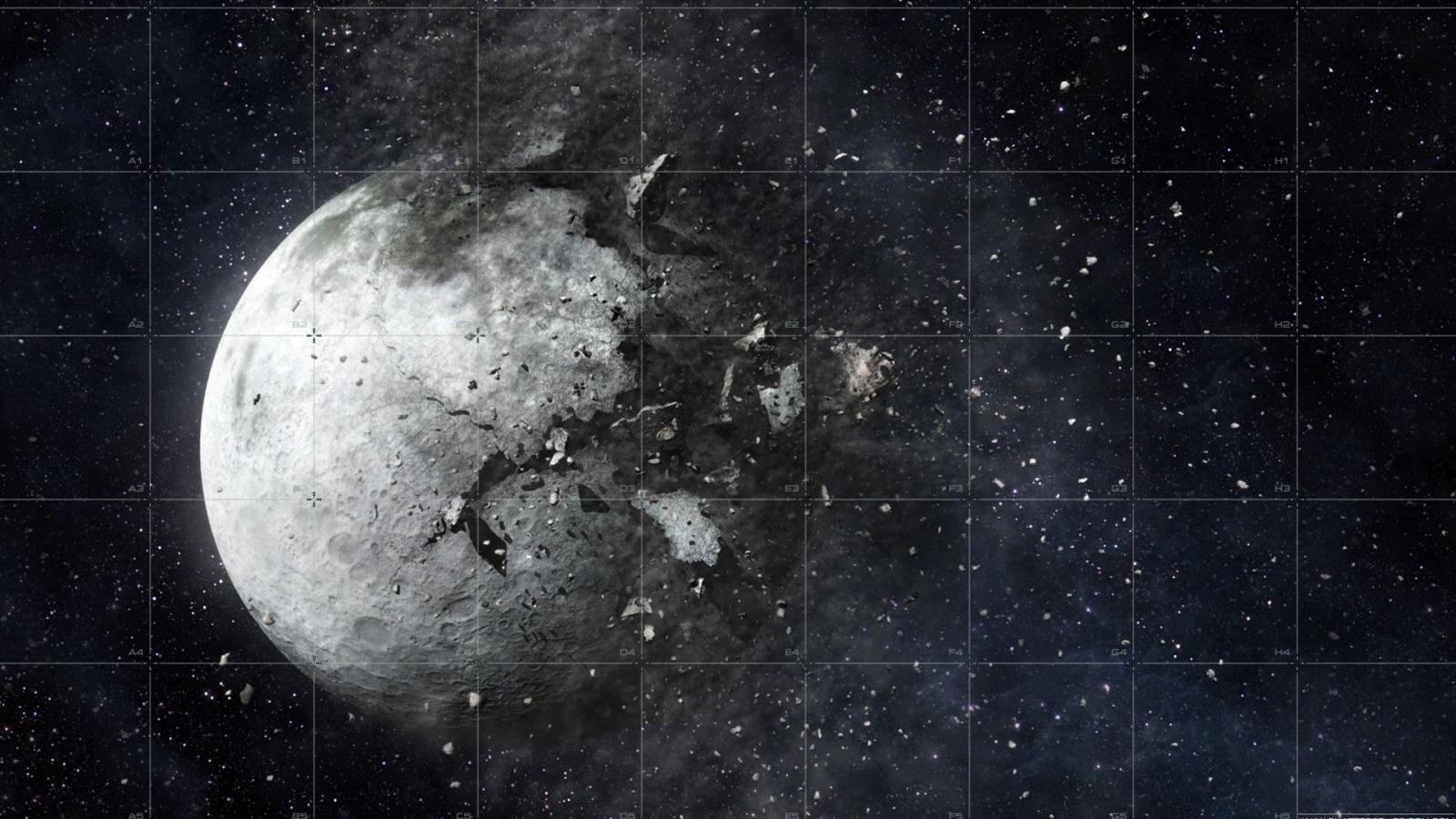 1920x1080 Full Hd Wallpaper Planet Destroy Debris Art Scattering - Destroy The