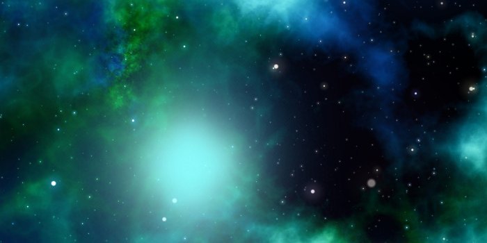 2560x1700 Download 2560x1700 Green Nebula, Stars, Cosmos, Galaxy Wallpapers
