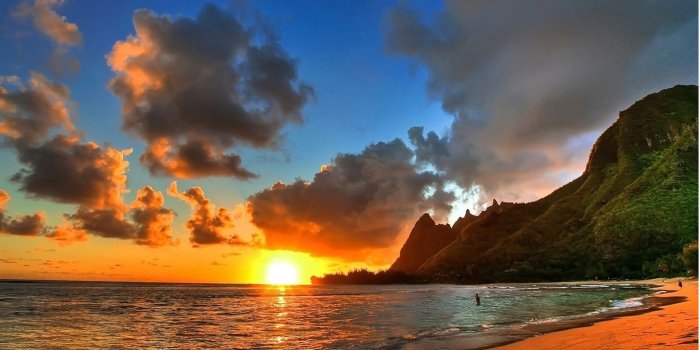 1924x1063 Hawaii Beach Sunset..[1920×1080] : wallpaper