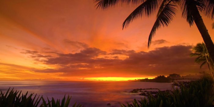 1920x1200 Hawaii sunset wallpaper - Beach wallpapers - #3746