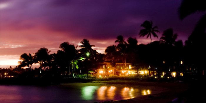 2880x1800 Hawaii Tropical Beach Night Scene Photography Wallpaper #4386 - Ongur