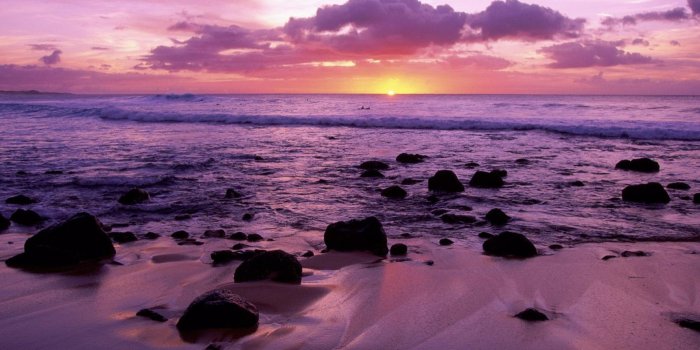 1920x1080 Hawaii Beach Sunset wallpaper - 1109797