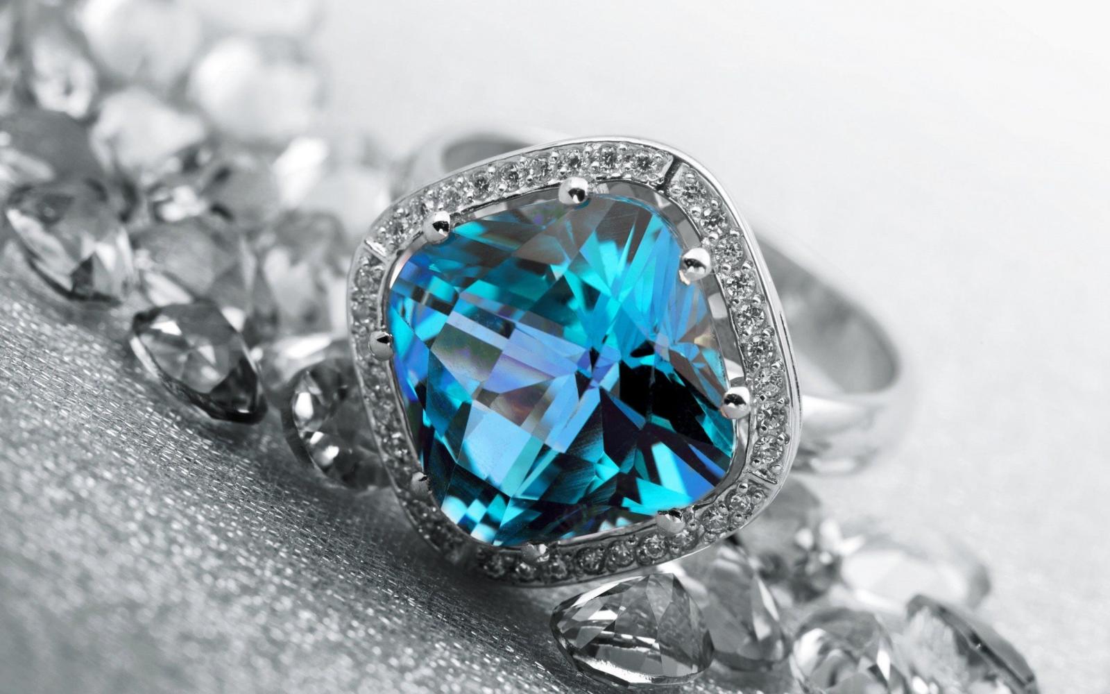 2560x1600 Download wallpapers jewelry, blue diamond, gemstones, diamond for