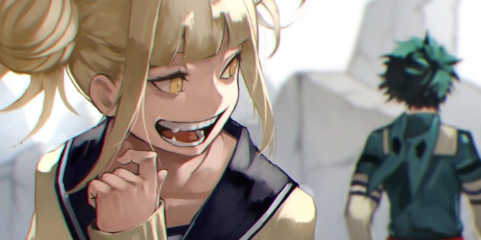 1500x846 HD wallpaper: Boku no Hero Academia, Himiko Toga, Midoriya Izuku