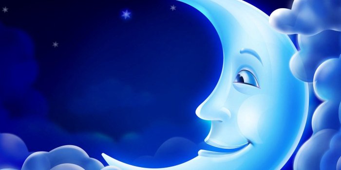 1600x900 Download wallpaper 1600x900 moon, clouds, sky, night widescreen 16:9