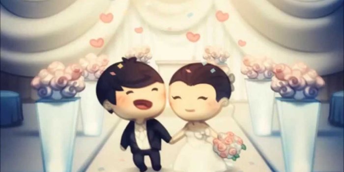1280x720 cute couple cartoon