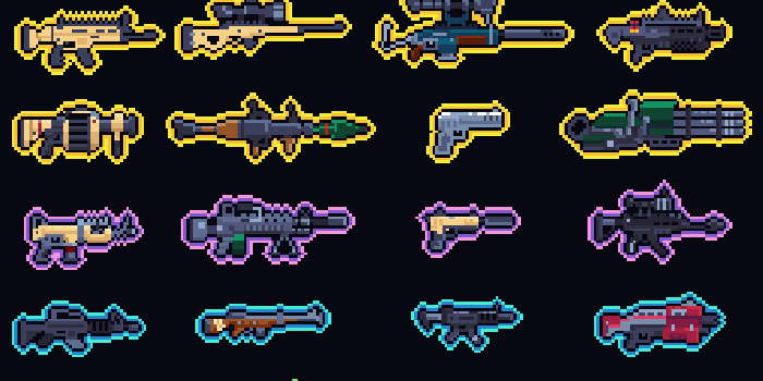 1012x800 I drew some Fortnite Weapons in Pixel Art form : FortNiteBR