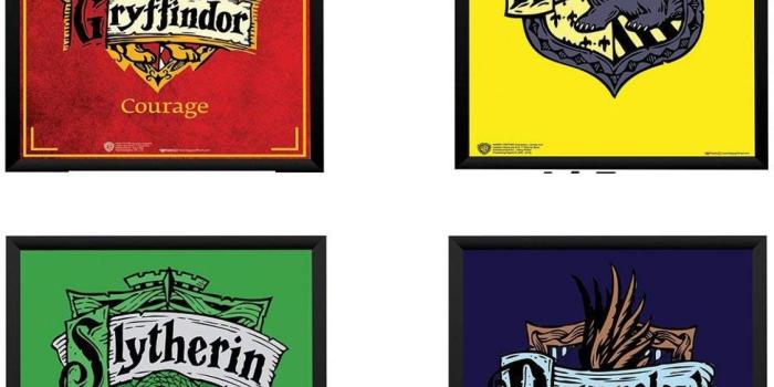 1361x1664 Harry Potter Set of 4 Houses Gryffindor Hufflepuff Slytherin