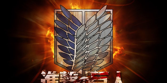 7560x5400 Attack On Titan Logo Wallpapers