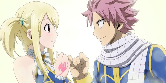 1332x850 Wallpaper romance, anime, art, pair, two, Fairy Tail, Natsu, Lucy