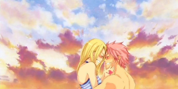 1024x768 Fairy Tail Lucy And Natsu Wallpapers