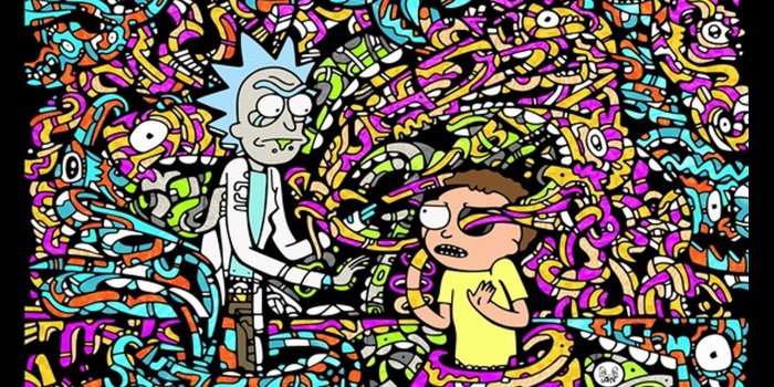 1920x1080 Start Download - Rick And Morty Trippy Tapestry, Hd Wallpapers