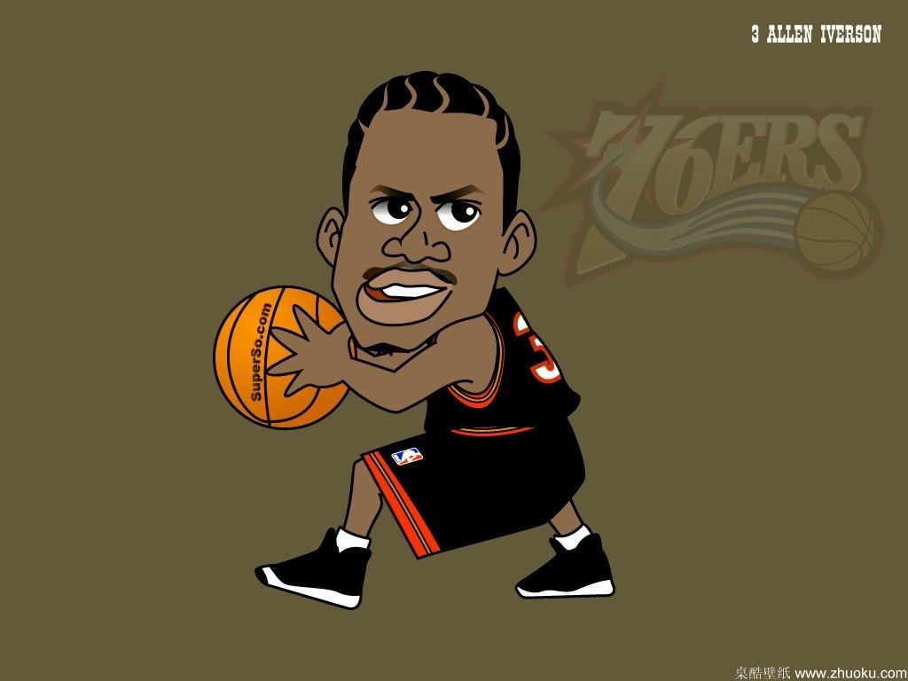 1024x768 Download Nba Cartoon Wallpaper (43+) - Free Wallpaper For your screen.