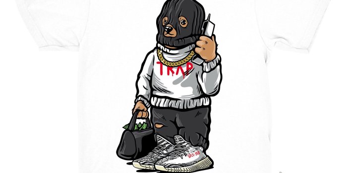 2400x2400 Yeezy Boost Zebra 350 shirt | Trap Bear - Zebra 350 V2 Yeezy white tee  shirts