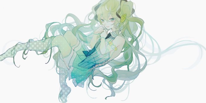 2560x1440 Download 2560x1440 Wallpaper Hatsune Miku, Beautiful, Simple Art