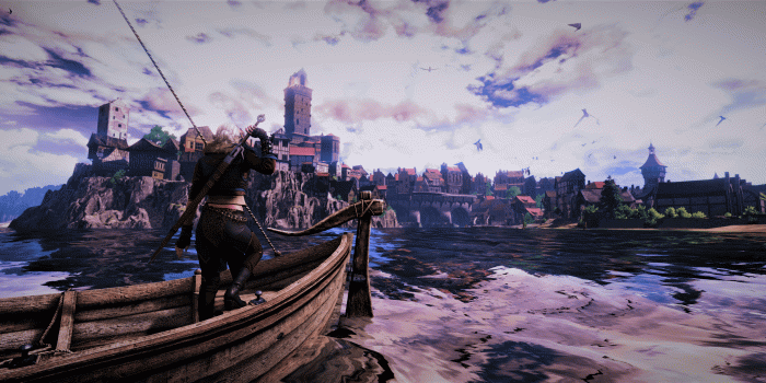 3440x1440 Ciri at Novigrad HD Wallpaper | Background Image | 3440x1440 | ID