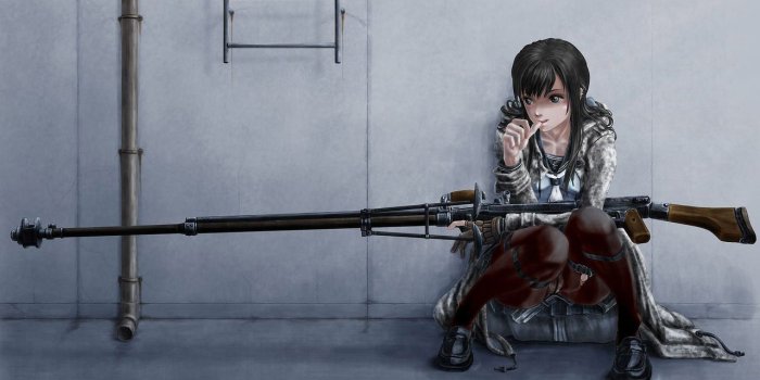 1280x800 Anime Girl With A Sniper Rifle Wallpaper - Anime Wallpapers - #16823
